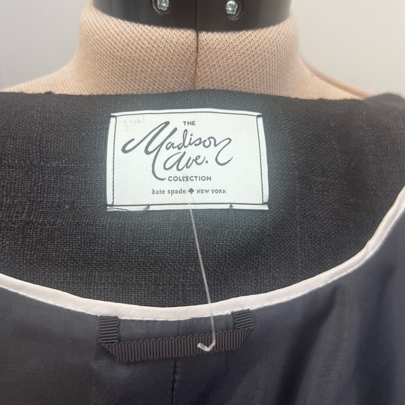 New Kate Spade Madison Avenue Collection Silk Lace Coat Black White Box Stunning - Picture 10 of 10